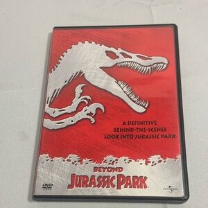 Jurassic Park Beyond DVD - Red and Silver Case